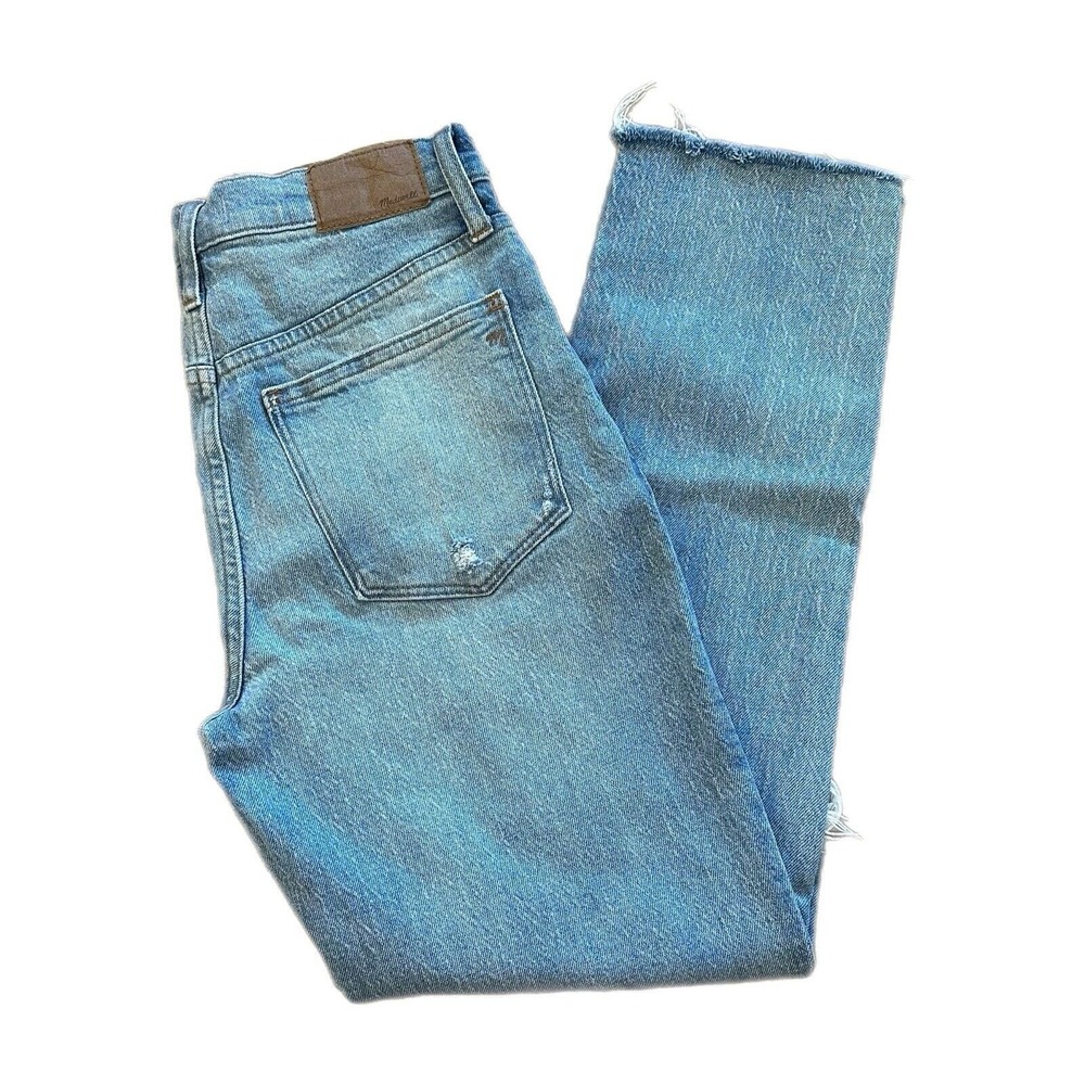 Madewell Jeans Womens 25 X 28 The High-Rise Slim Boyjeans Light Wash Denim‎